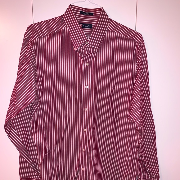 mens burgundy striped dress shirt